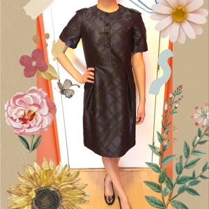 Auth Burberry London button down crew neck short sleeves, button down dress